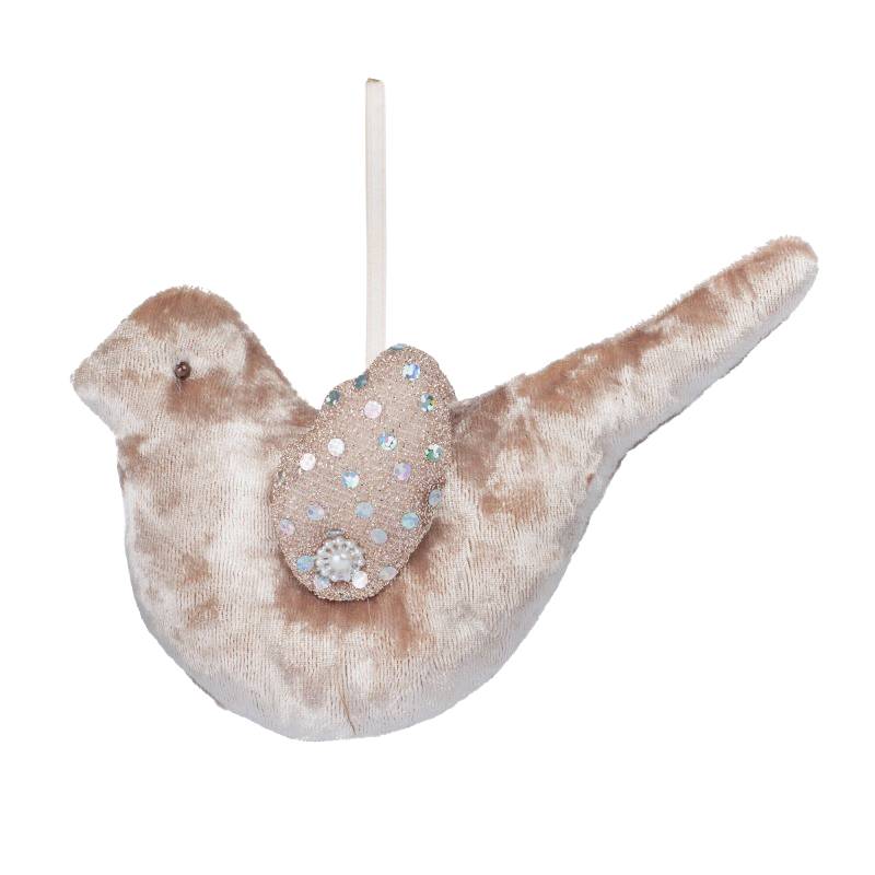 Tekstil Fugl 14 Cm - Skinbjerg Design