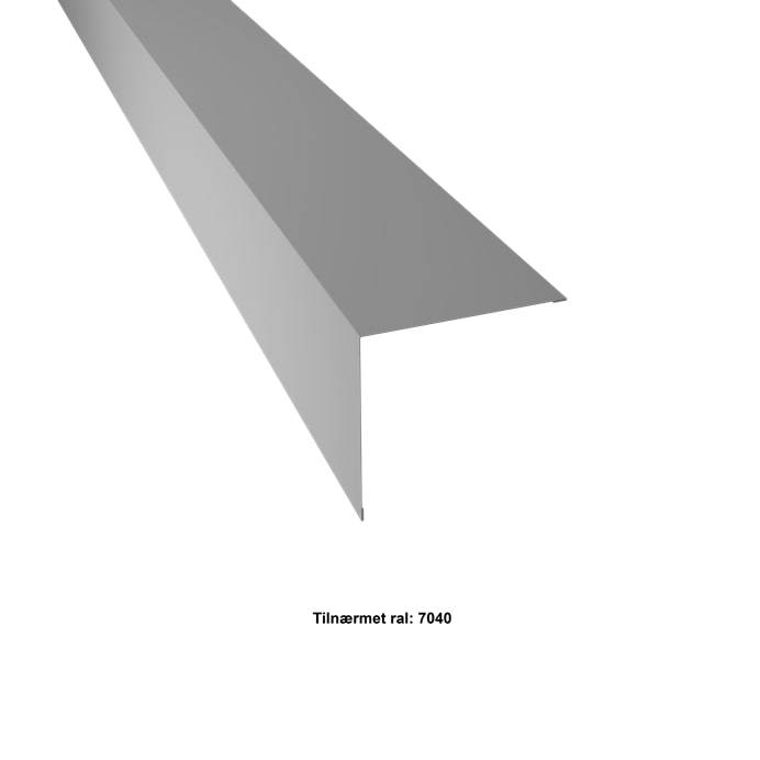 Udvendigt Hjørne Stor. 120-120x2000 Mm. - Lys Grå - 20 års Garanti (0,50) - 2,00 Meter. - Profilmetal A/S