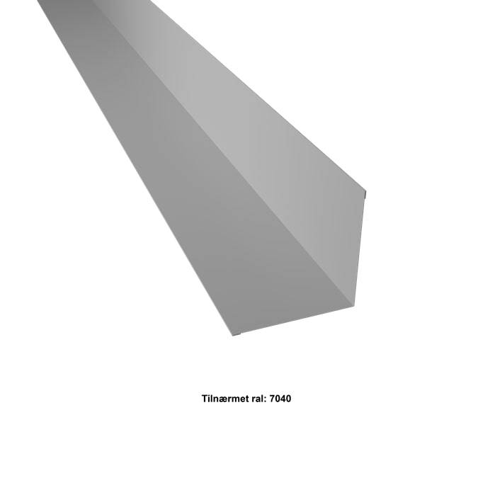 Indvendigt Hjørne Stor. 120-120x2000 Mm. - Lys Grå - 20 års Garanti (0,50) - Profilmetal A/S