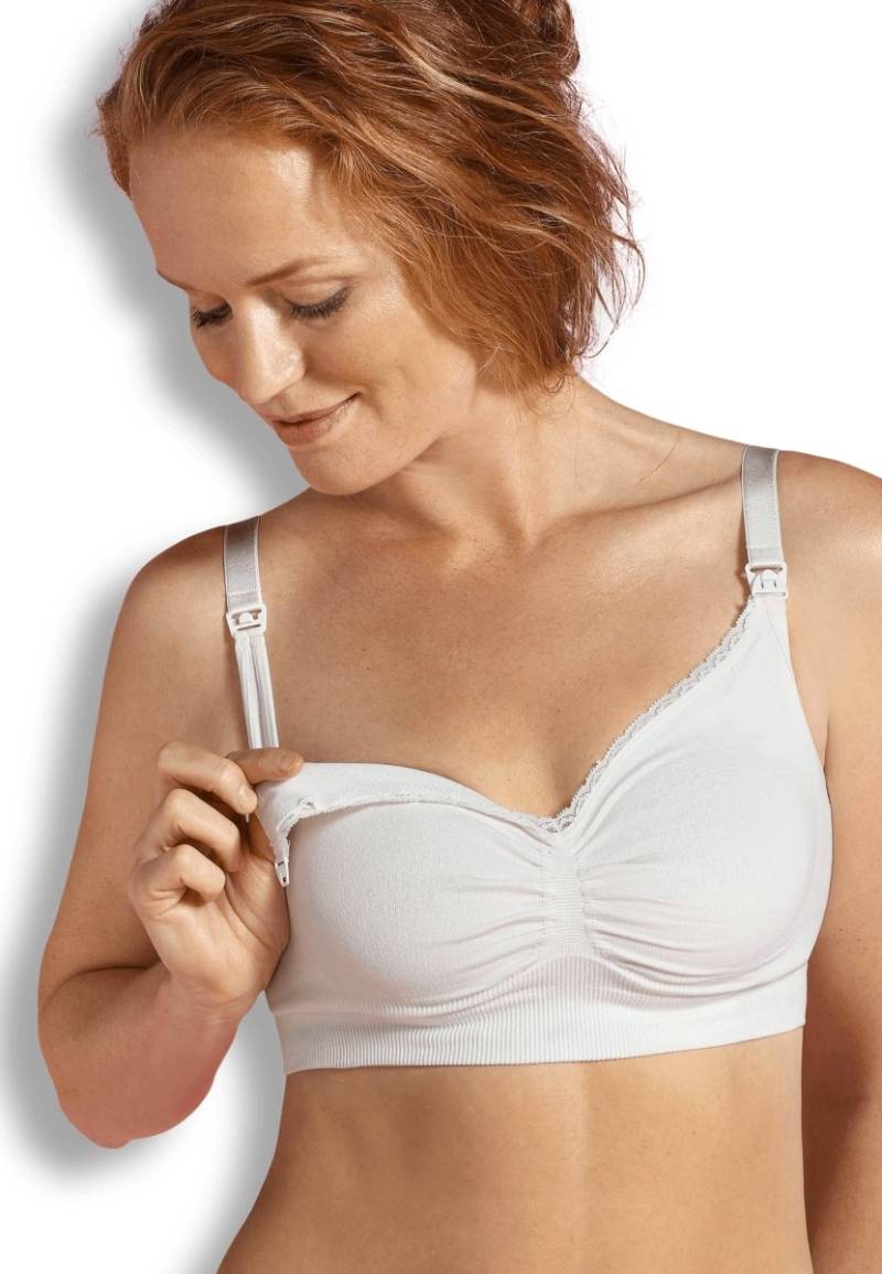 Carriwell økologisk Graviditets - Og Amme - Bh (organic Seamless), Hvid - Carriwell - Lingerie - Buump
