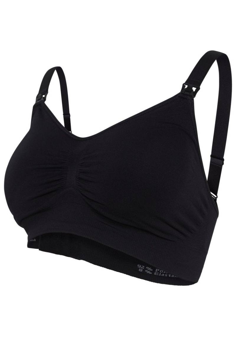 Carriwell Seamless Padded Graviditets - Og Amme - Bh Med Indlæg, Sort - Carriwell - Amme - Bh - Buump