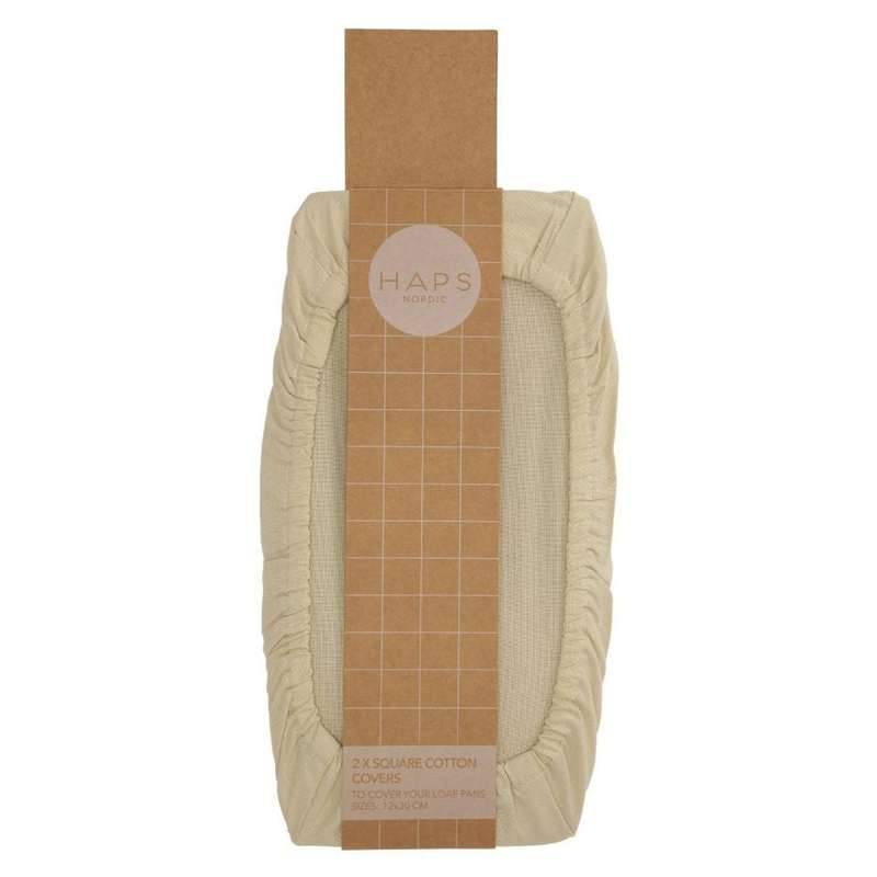 Haps Nordic Cotton Covers Bomuldslåg - Firkantede - 2-Pak - Oyster