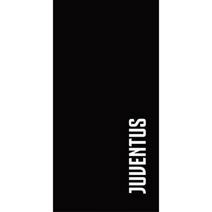 Juventus Håndklæde - 70x140 Cm - 100% Bomuld - Blødt Badehåndklæde Med Fodbold Motiv - Licens