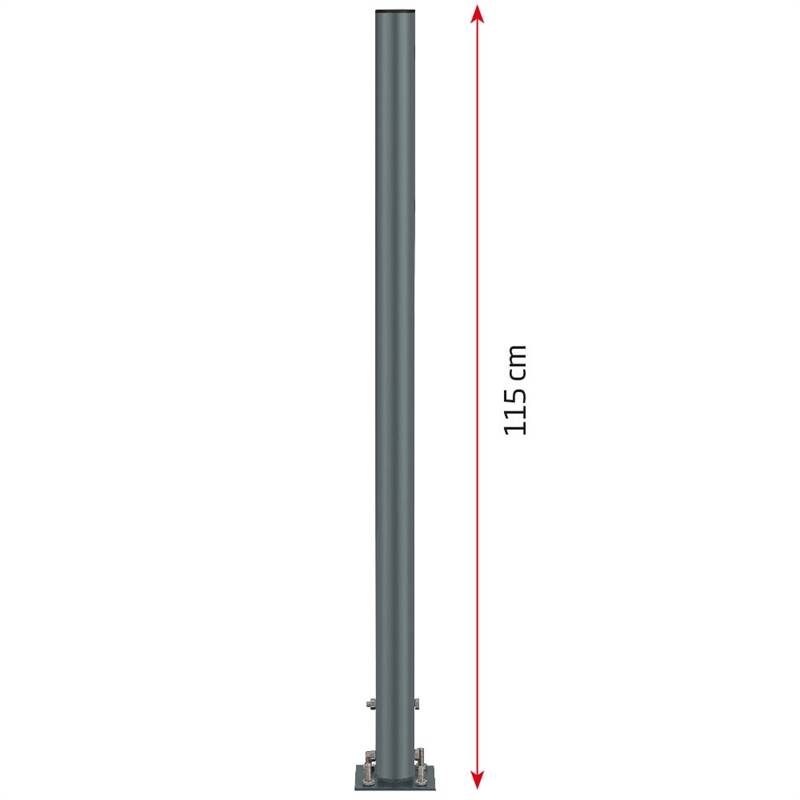 Pole Stand, 115 Cm, Mørkegrå, Til Dispensere
