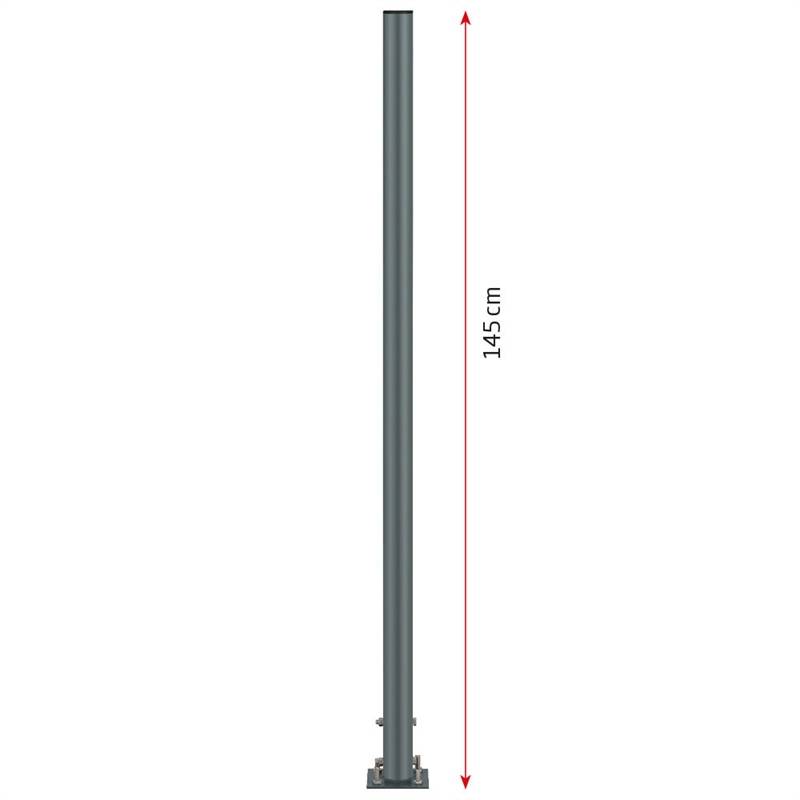 Pole Stand, 145 Cm, Mørkegrå, Til Dispensere