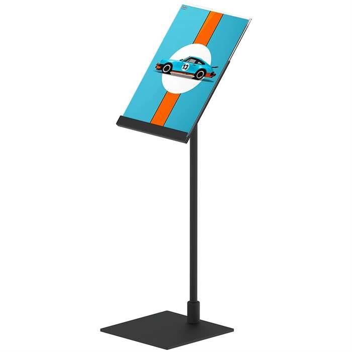 Design Stand. Bordskilt Med Skrå Vertikal Akrylholder, A5