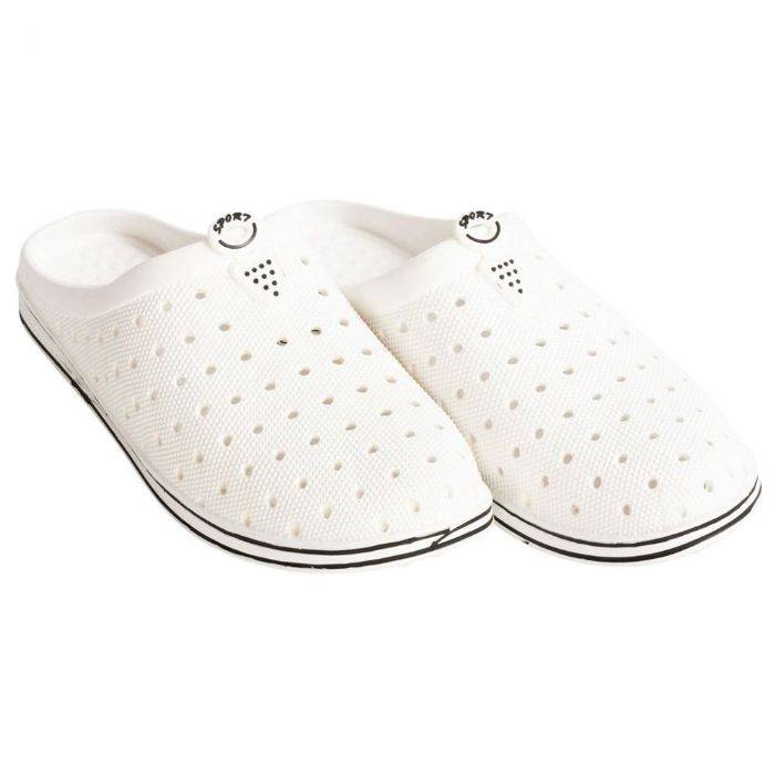 Hvide Crocs Sko - Str. 36/37 - Unisex - Letvægtssko Til Fritidsbrug