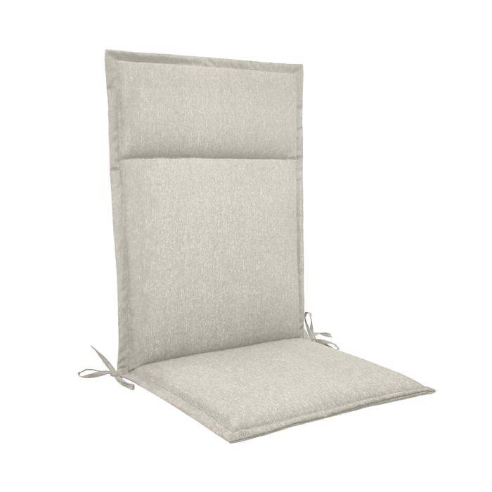 Havehynde Til Positionsstol - Beige Universal Hynde Med 5 Cm Skumfyld - God Komfort Skum & Uv Beskyttet Betræk - Nordstrand Home Hynde