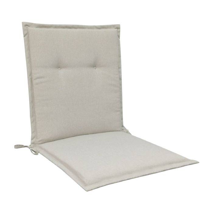 Havehynde Til Havestol - Beige Universal Stolehynde 5 Cm Skumfyld - God Komfort Skum & Uv Beskyttet Betræk - Nordstrand Home Hynde