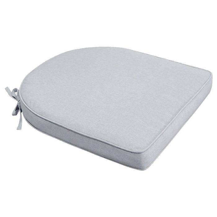 Siddehynde Til Havestol - Grå Havehynde Med 6 Cm Skum - Måler 48x49 Cm - Uv-Resistent Udendørs Hynde - Nordstrand Home Sædehynde
