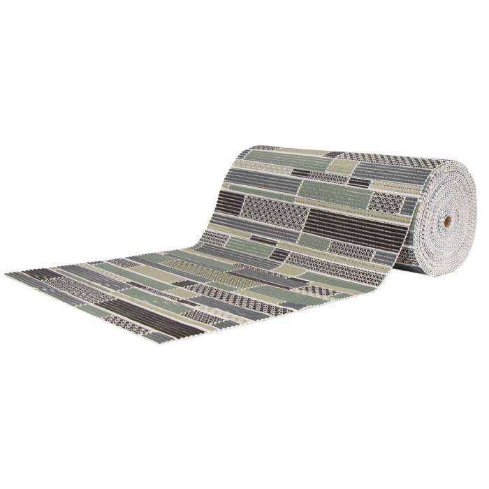 Skridsikker Bademåtte - På Metermål - Mønstret Print - 65 Cm Bred - Multifunktionsmåtte Til Vådrum - Borg Living