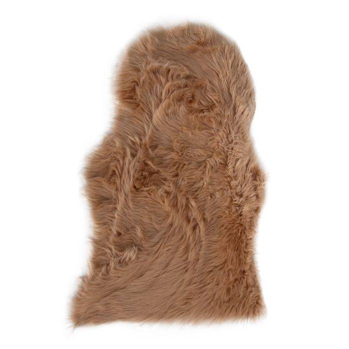Lammeskind - 60x90 Cm - Lysebrun - Imiteret Lammeskind Til Stol