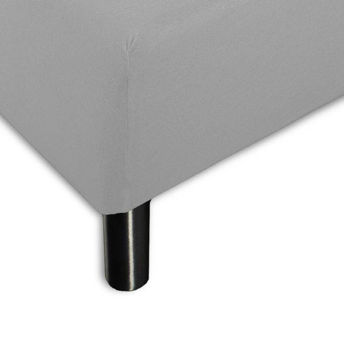 Stræklagen 140x200 Cm - 100% økologisk Bomuld - Grå Gots Certificeret Jersey Lagen - Faconlagen Til Madras - Byborg