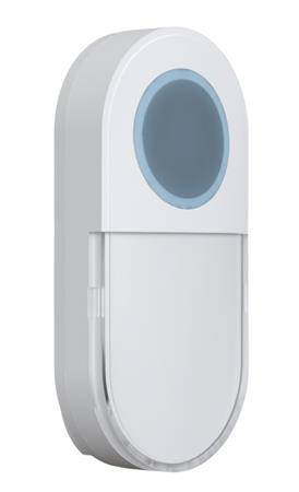 Trådløs Dørtryk (sender) Hvid - Solar Plus