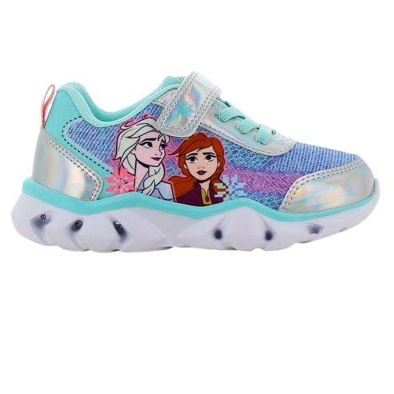 Disney Frozen Pige Sneakers M. Blink - Sølv/Blå - 25