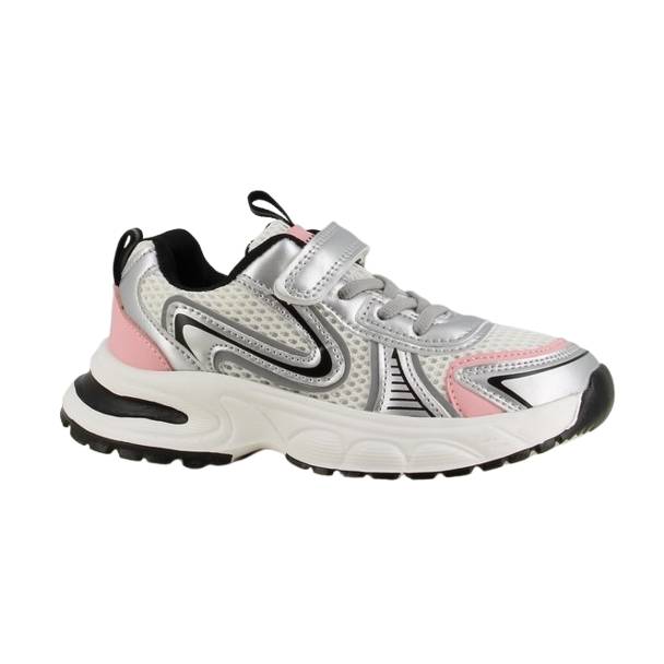 D.t. New York Pige Sneakers - Hvid/Sølv/Pink - 31