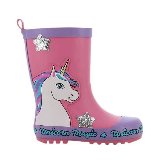 Pige Gummistøvler - Lilla/Fuchsia - 22 - Nn