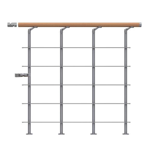 Dolle Gelænder Til Repos Style6 Lakeret Bøg Startpakke Pearl Grey