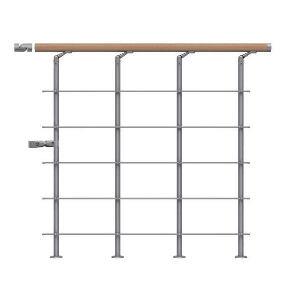 Dolle Gelænder Til Repos Style6 Olieret Bøg Startpakke Pearl Grey