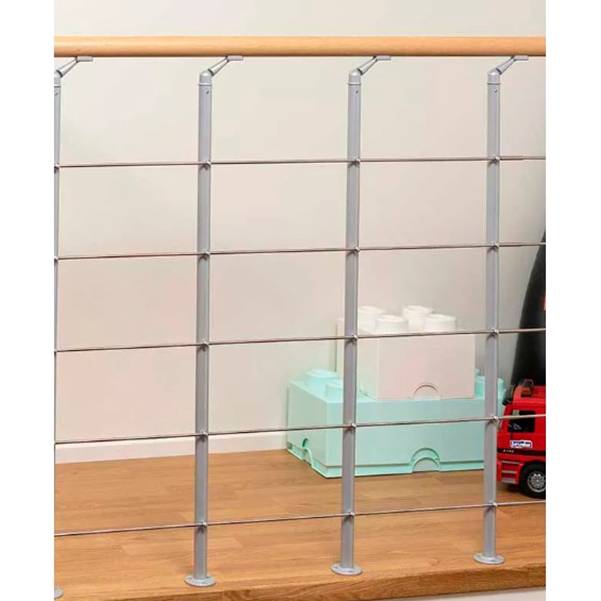 Dolle Gelænder Til Repos Style6 Olieret Bøg Forlængerpakke Pearl Grey