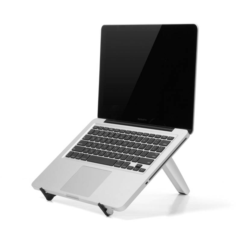 Wergon - Nor - Iphone / Tablet 7-12,9" - Laptop 9,7-15,6"- Foldbar / Transportabel - Aluminium - Sølv/Hvid