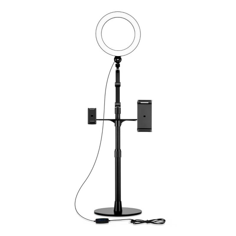 Wergon - Liv - Justerbar Livestream Mobil/Tablet Holder - 4,7-10" Mobil - 7-12" Tablet - Sort
