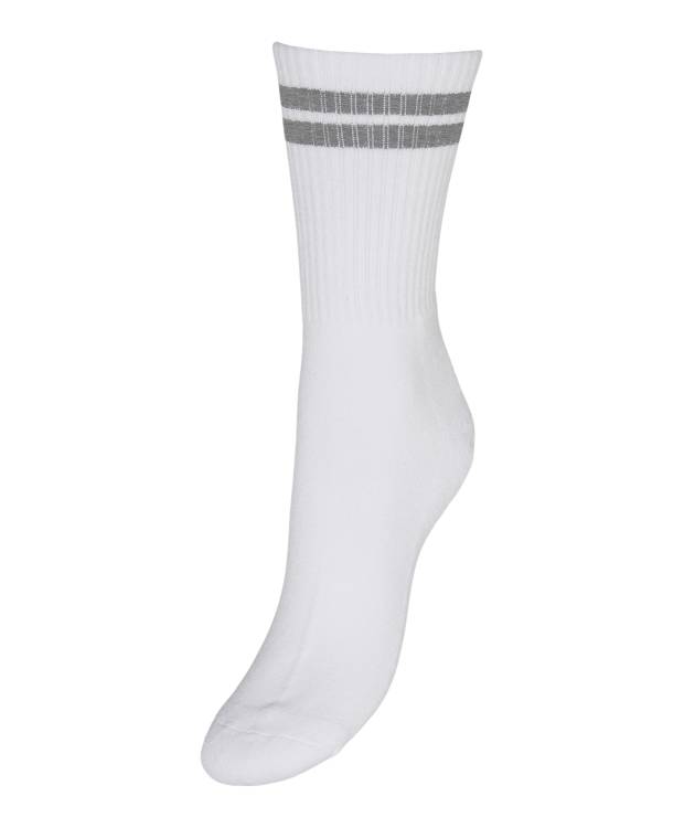 Vero Moda Tennisstrømper/Sokker I Hvid Med Grå Striber Til Kvinder