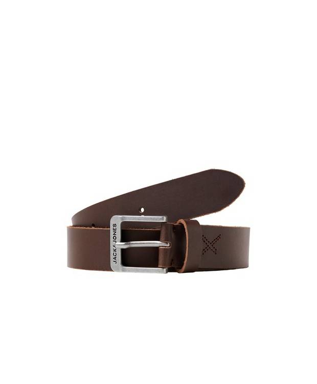 Jack & Jones Jacrock Læderbælte I Brown Stone Til Herre