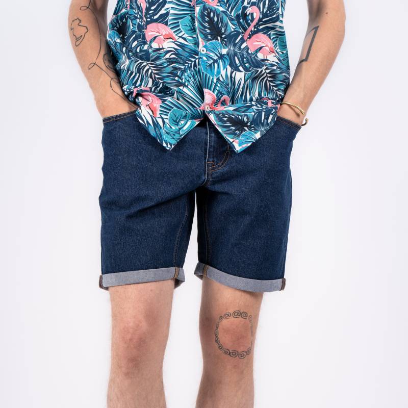 Marcus Slade Herre Shorts - Raw Dark Blue - 30