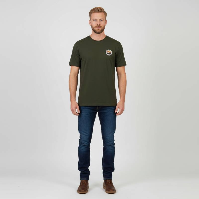 Marcus River Herre T-Shirt - Olive Green - S