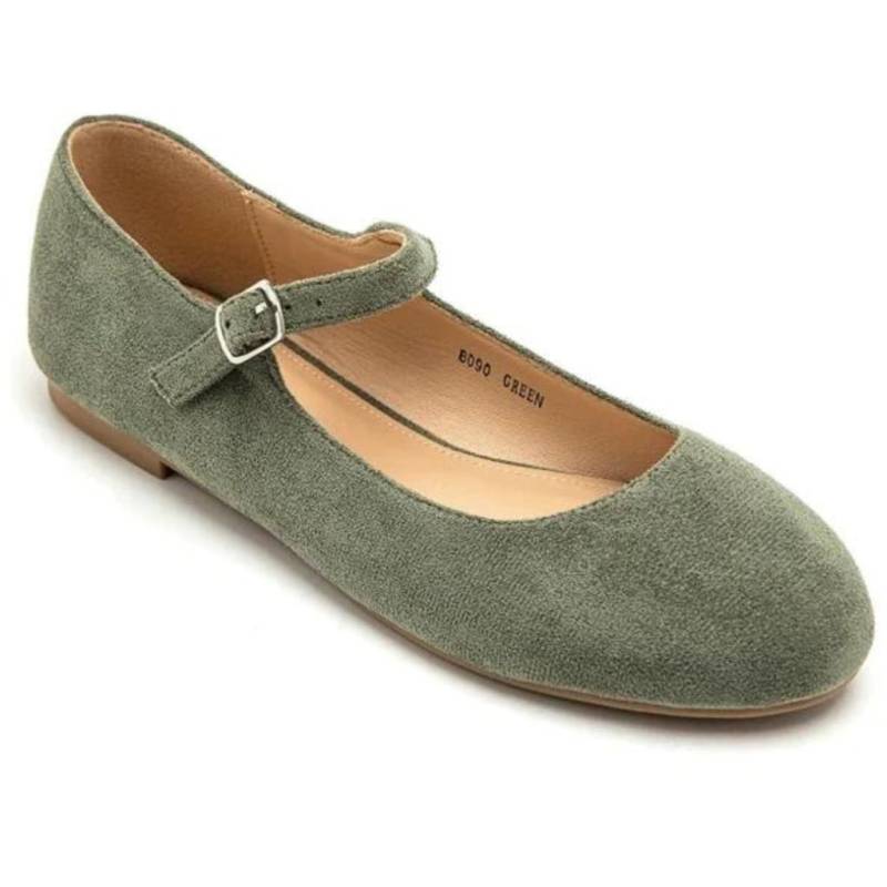 Sisse Dame Ballerinasko 8090 - Green - Shoes
