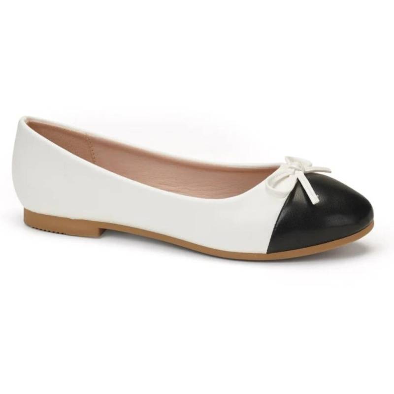 Elise Dame Ballerinasko 8189 - White - Shoes