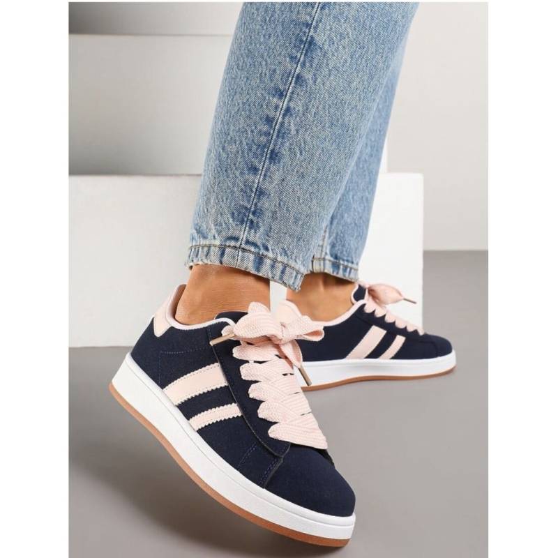 Ginette Dame Sneakers A-123 - Navy - Shoes