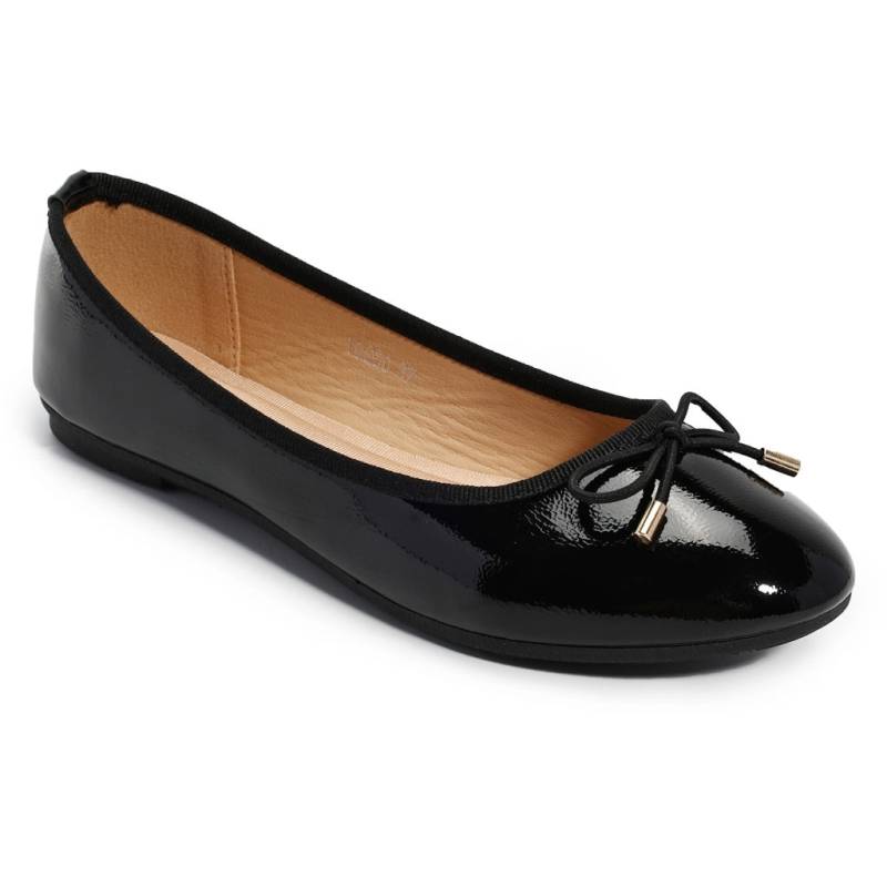 Alli Dame Ballerinasko Vg256 - Black Vernice - Shoes