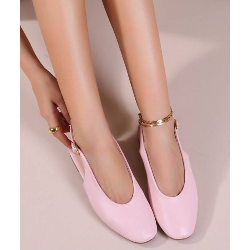 Gitte Dame Slingback Ballerinasko Op16-46pu - Pink - Shoes