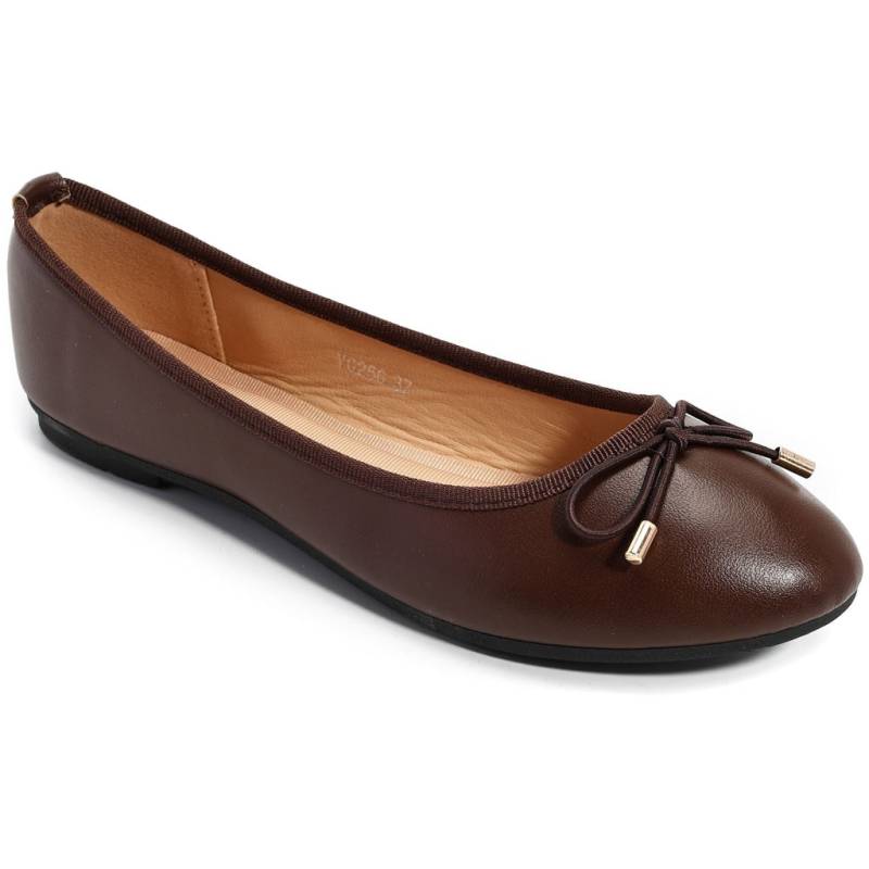 Alli Dame Ballerinasko Vg256 - Marrone - Shoes