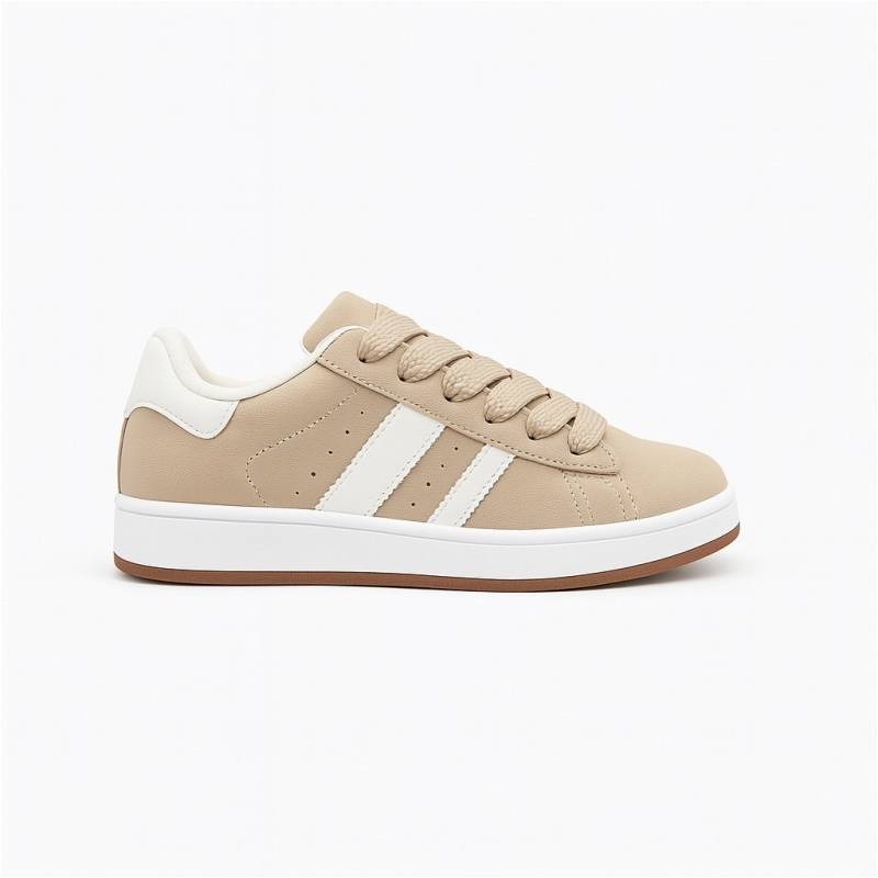 Ginette Dame Sneakers A-123 - Beige - Shoes