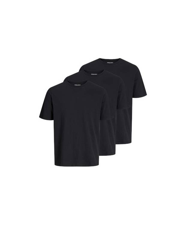 Jack & Jones 3-Pak T-Shirts Med Rund Hals I Sort
