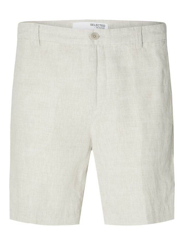 Slhregular-Mads Linen Shorts Noos - Selected