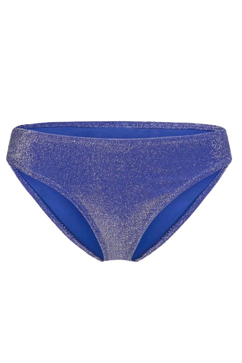 Pieces - Badetøj - Pc Bling Bikini Brief Lurex Sww - Bluing/Silver Lur
