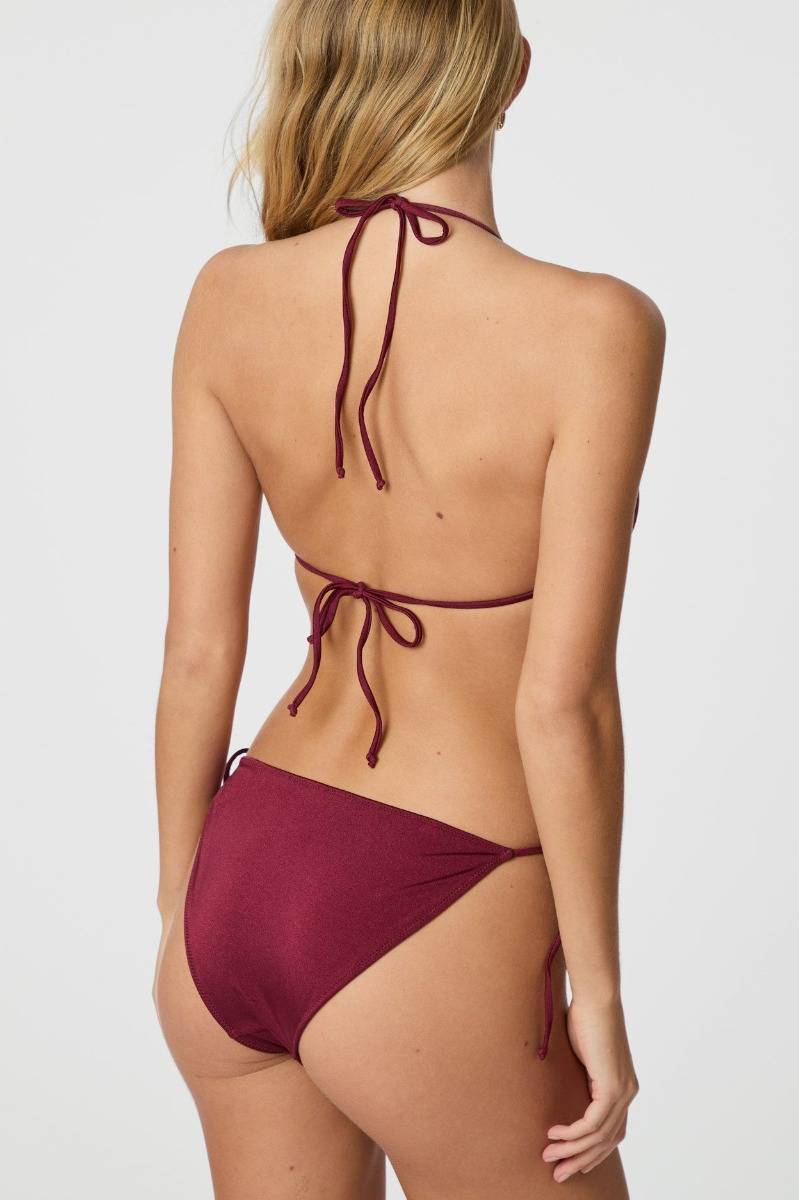Neo Noir - Badetøj - Skin Shell Bikini Brief - Wine