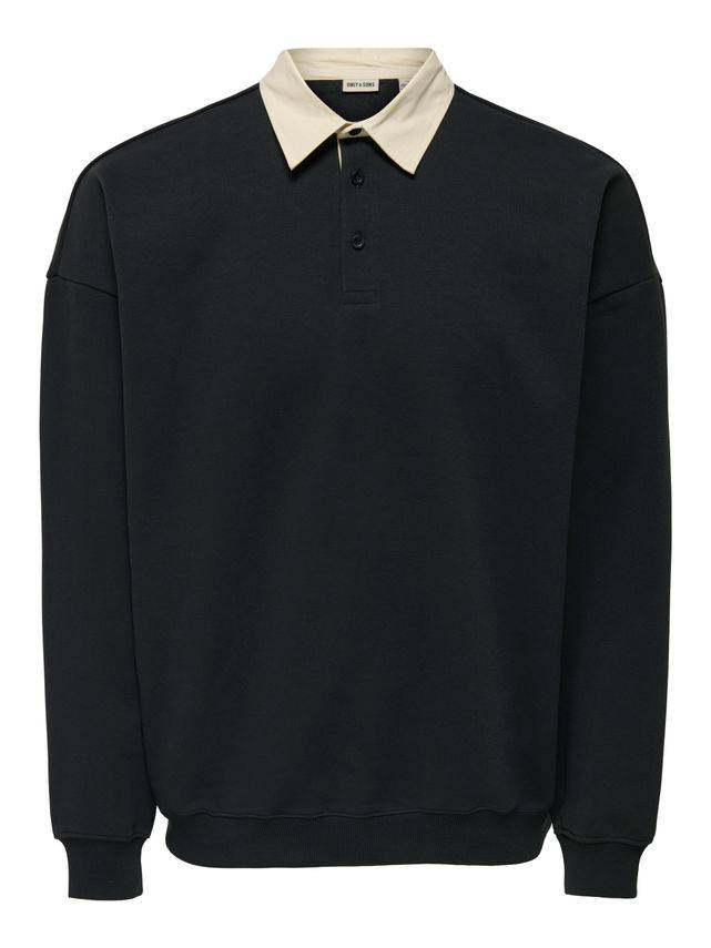 Onsjeffrey Vtg Ls Rugby Solid Polo - Only & Sons