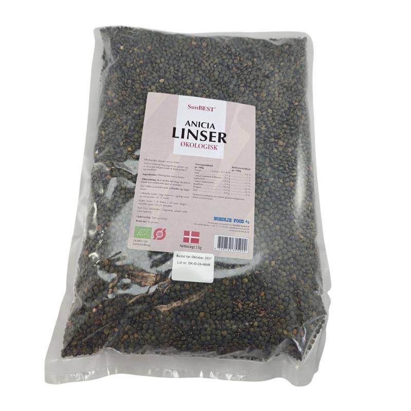 Danske Anicia Linser 2 Kg - Sunbest