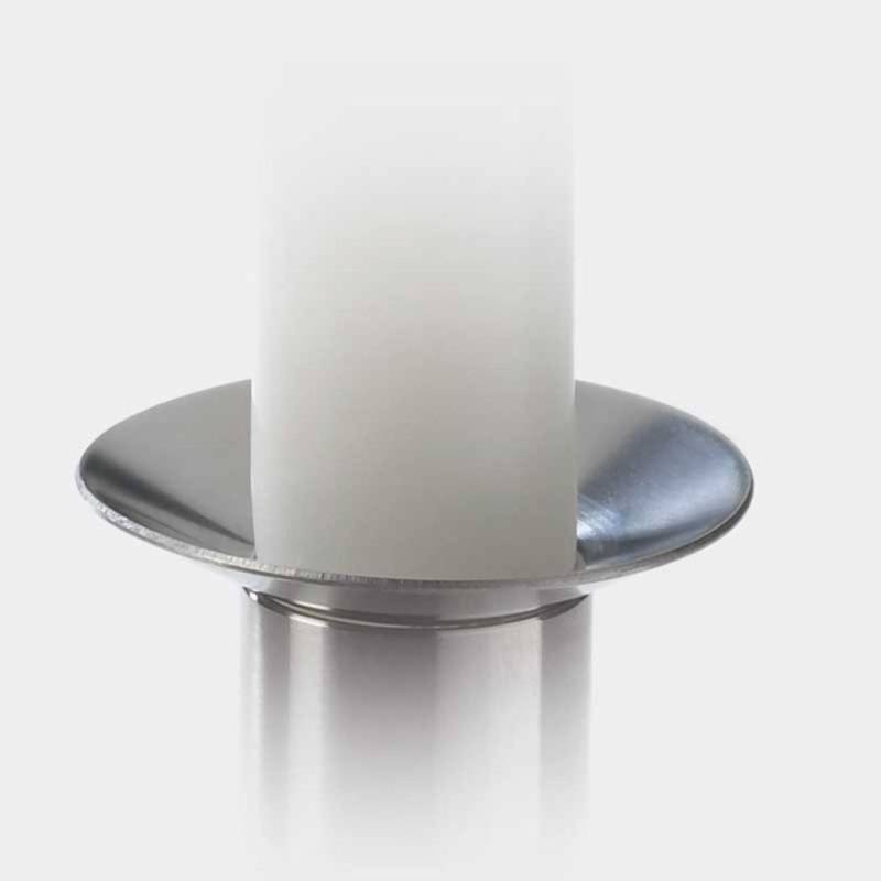 Lysmanchet Maxi Stål (til Dia. 50 Mm Lys) - Piet Hein