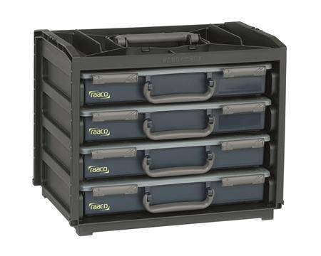 Raaco Handybox 55x4 Til Opbevaring Af 4 Stk. Assorter 55 Sortimentskasser (kasser Medflger)
