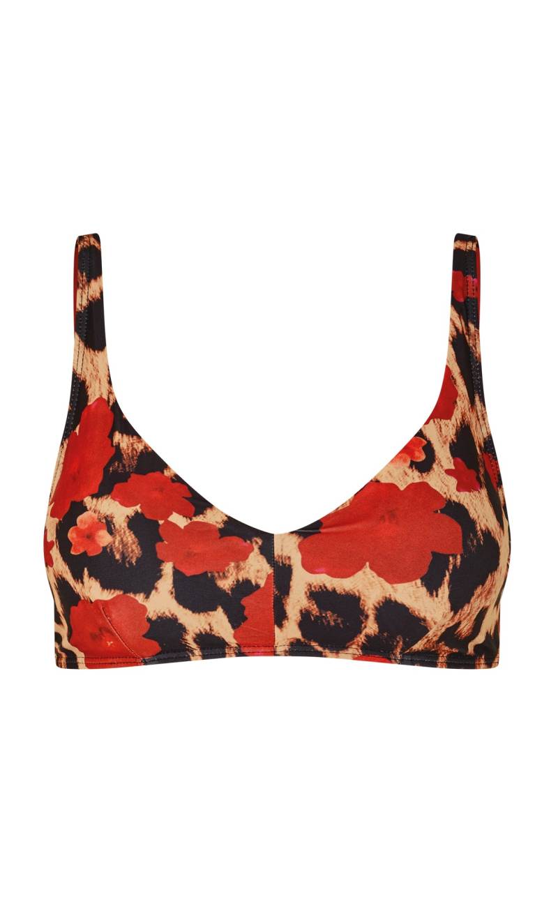Unica Copenhagen Bikini Overdel / Top - Eda - Leo / Red Flowers
