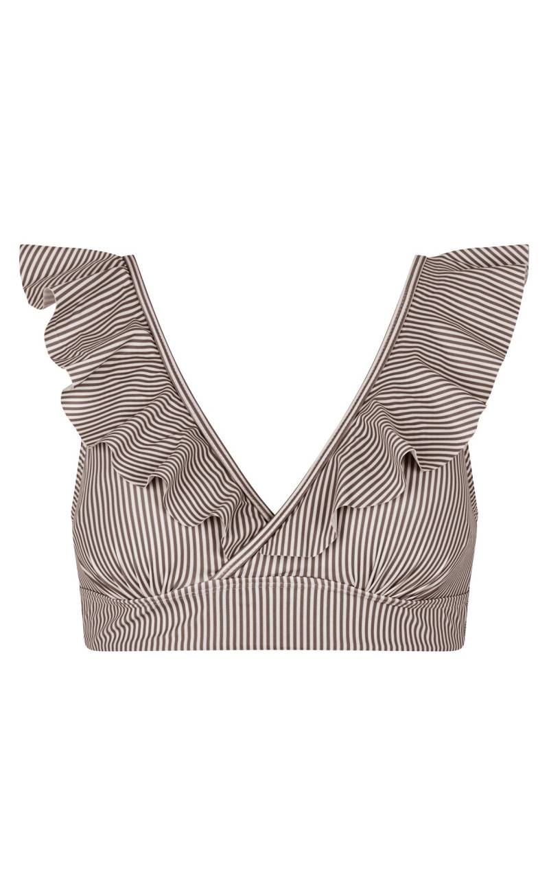Unica Copenhagen Bikini Overdel / Top - Marianna - Brown Stripes