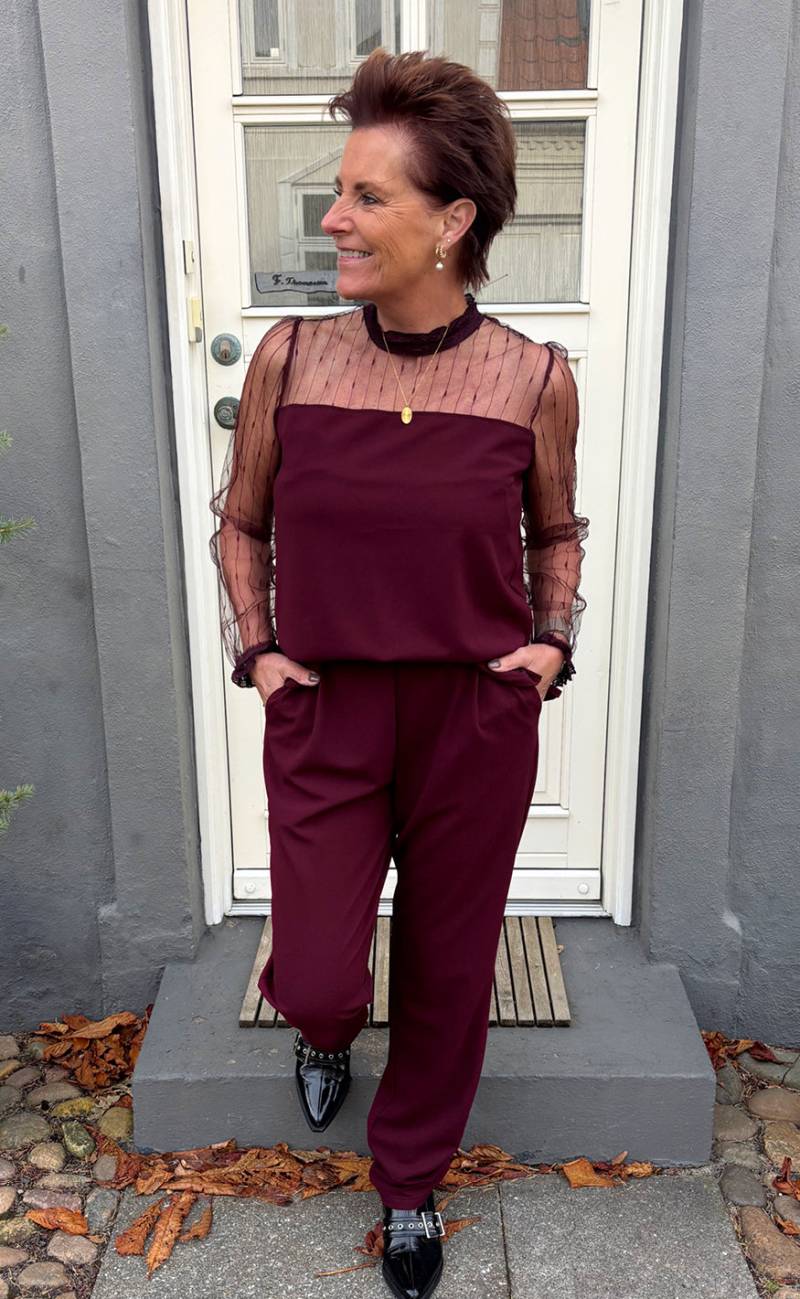 Say Ina Copenhagen Jumpsuit / Buksedragt - Trisha - Bordeaux