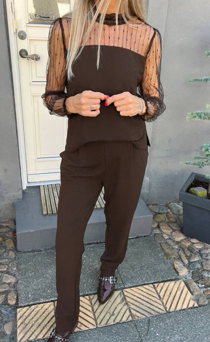 Say Ina Copenhagen Jumpsuit / Buksedragt - Trisha - Dark Brown