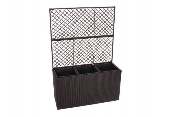 Plantekasse M/3 Rum Og Espalier - Sort